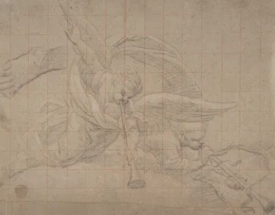 Two Angels, Study for the Val de Grâce by Pierre Mignard — digital art print download