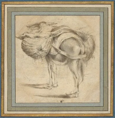 Study of a Donkey by Питер ван Лаер — digital art print download