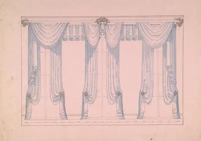 Design for Window drapery by Robert William Hume, 1830–1900 — digital art print download