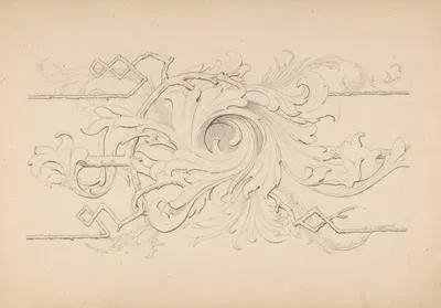 Designs for borders and corners, acanthus by Robert William Hume, 1830–1904 — digital art print download