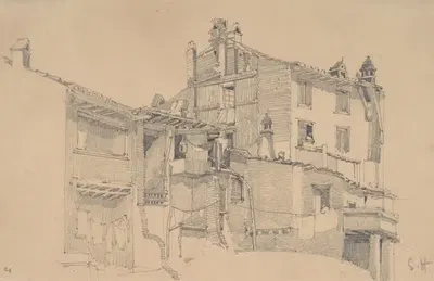Дома на Тибре by Фрэнсис Сеймур Хейден, 1838–1910 — digital art print download