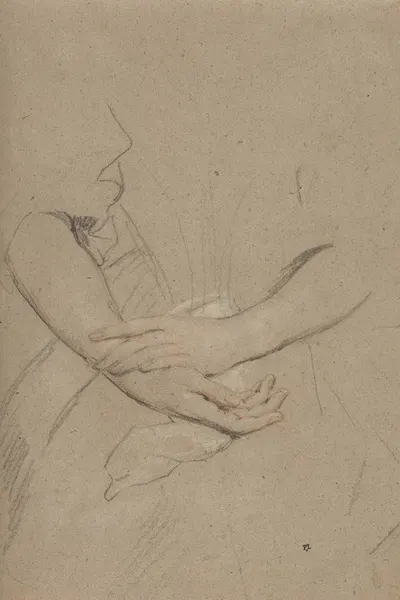 Study of the Forearms and Hands of a Woman by Сэр Питер Лели — digital art print download