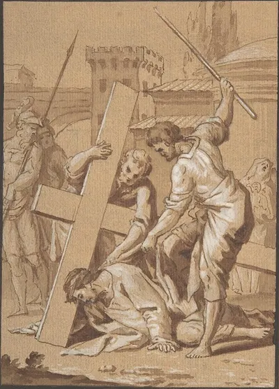 Christ on the Road to Calvary by Tadeusz Kuntze-Konicz — digital art print download