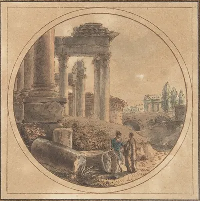 Fantasy View of the Roman Forum by Виктор-Жан Николь — digital art print download
