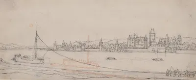 View of Lahnstein on the River Rhine by Венцеслав Голлар — digital art print download