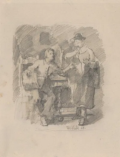 The Critic by Wilhelm Leibl, 1868 — digital art print download