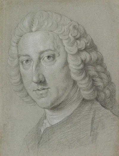 Portrait of William Pitt the Elder by Уильям Хоар из Бат — digital art print download