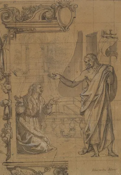 Christ and Mary Magdalene by Алессандро Аллори — digital art print download