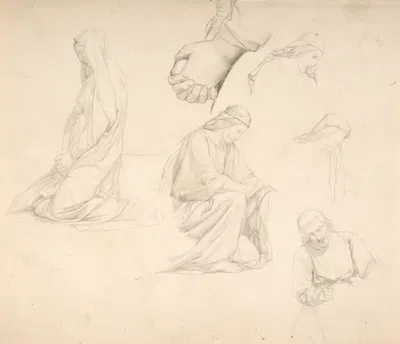 Figure Studies by Альфонс-Анри Перен — digital art print download