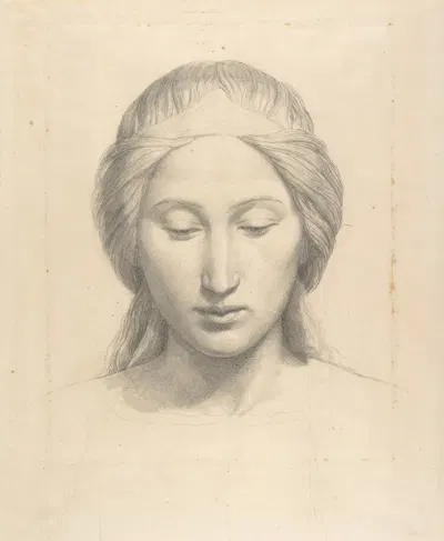 Head of an Angel by Альфонс-Анри Перен — digital art print download