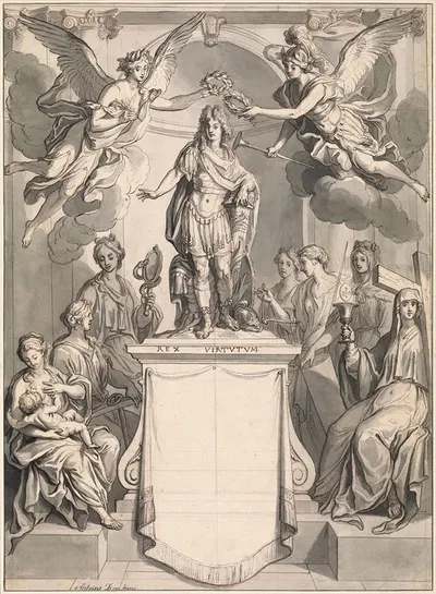 Design for a Frontispiece by Antoine Dieu — digital art print download