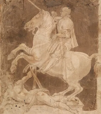 Study for the Equestrian Monument to Francesco Sforza by Antonio del Pollaiuolo — digital art print download