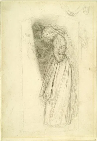 The Long Engagement – Compositional Sketch by Артур Хьюз, 1854-1859 — digital art print download