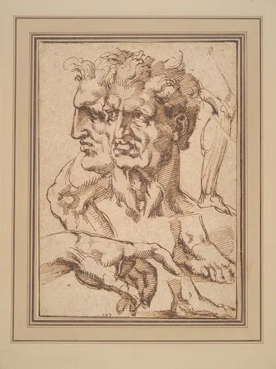 Sheet of Studies by Baccio Bandinelli — digital art print download