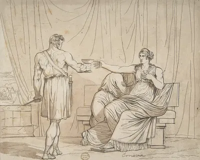 Death of a Roman Matron by Бартоломео Пинелли, 1781–1835 — digital art print download