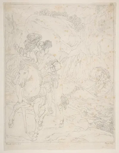Romantic Subject by Бартоломео Пинелли, 1781–1835 — digital art print download