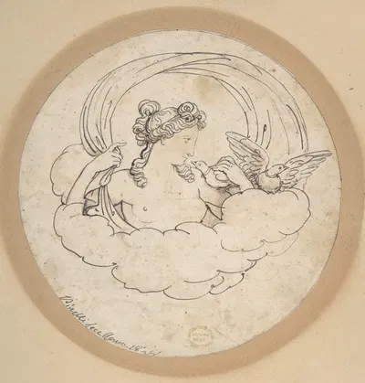 Venus with Doves by Бартоломео Пинелли, 1781–1835 — digital art print download