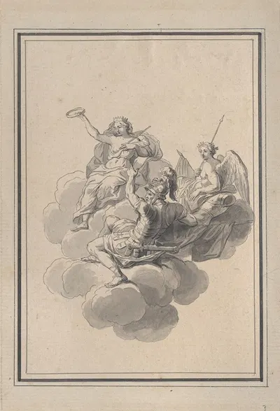 Vignette from the Galerie des Glaces, Versailles by Бернар Пикара — digital art print download
