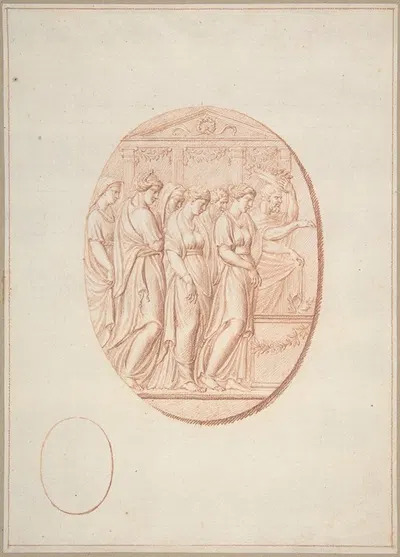 Figures before an Altar by Бернар Пикара — digital art print download