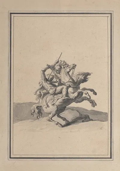 Vignette from the Battle of Milvian by Бернар Пикара — digital art print download