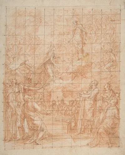 The Assumption of the Virgin by Bernardino Poccetti, 1548–1612 — digital art print download