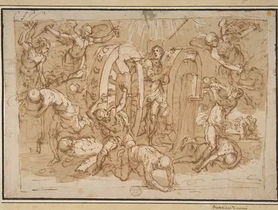 The Martyrdom of St. Catherine of Alexandria by Bernardino Poccetti, 1548–1612 — digital art print download