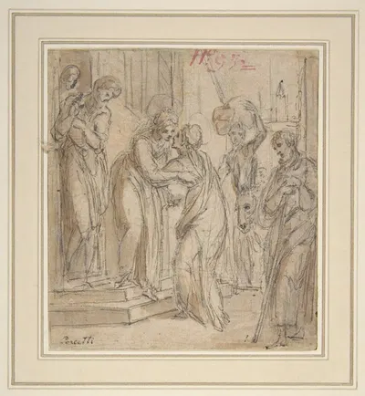 The Visitation by Bernardino Poccetti — digital art print download
