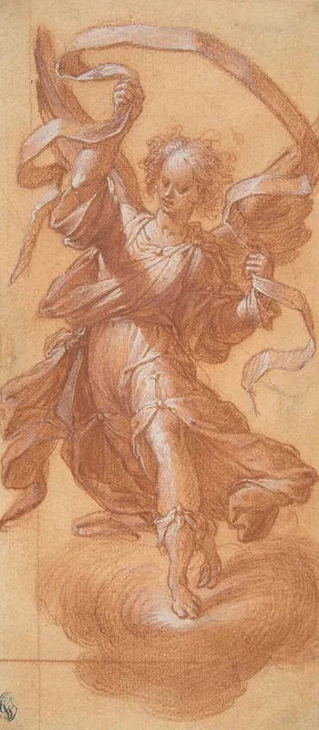 Angel with a Banderole by Camillo Procaccini, 1555–1629 — digital art print download