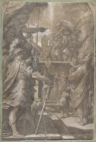 Martyrdom of a Female Saint by Camillo Procaccini — digital art print download