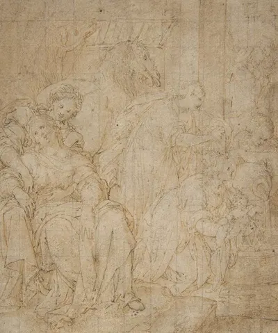 The Birth of Saint Francis of Assisi by Camillo Procaccini, 1555–1629 — digital art print download
