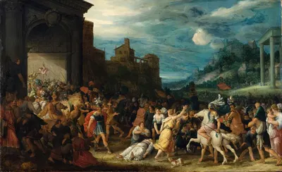 The Horatii Entering Rome by Адриен ван Сталбемт — digital art print download