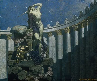 Dido at the stake by Александр Ротауг, 1935 — digital art print download