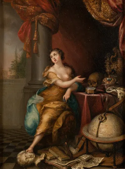 Allegory on the Vanity of Life by Andreas von Behn, 1700 — digital art print download
