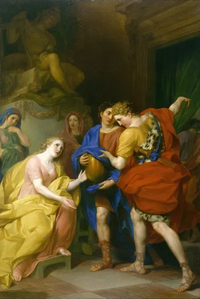The Return of Orestes by Антон фон Марон, 1786 — digital art print download