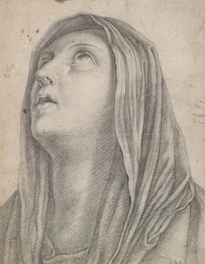 Head of the Virgin Mary by Carlo Dolci — digital art print download
