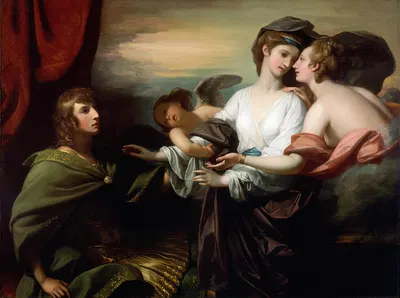 Helen Brought To Paris by Benjamin West, 1776 — digital art print download