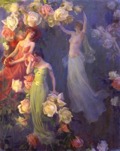 The Perfume of Roses by Charles Courtney Curran, 1902 — digital art print download