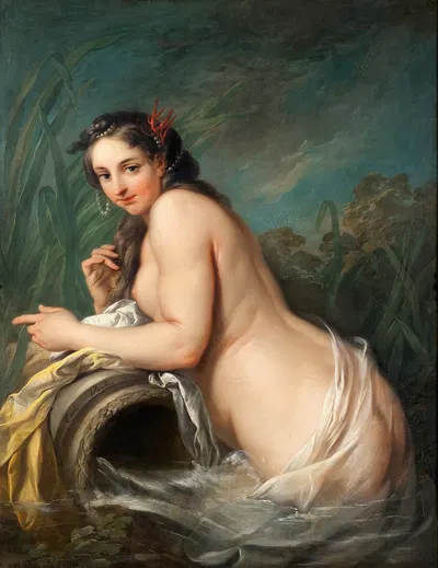 Naiad by Шарль-Анри ван Лоо — digital art print download