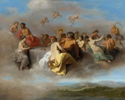 Council of The Gods by Корнелис Ван Поеленбурх — digital art print download