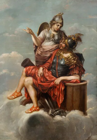 Mars och Minerva by David Klöcker Ehrenstrahl — digital art print download