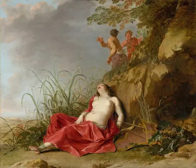 A Hunting Nymph, Asleep by Дирк ван дер Лиссе — digital art print download