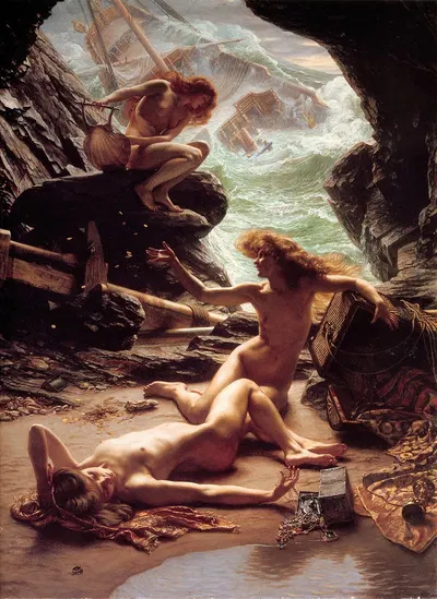 Cave of The Storm Nymphs by Эдвард Джон Пойнтер, 1903 — digital art print download