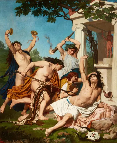 The Death of Orpheus by Émile Bin, 1874 — digital art print download