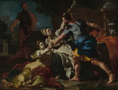 Death of Messalina by Франческо Солимена — digital art print download