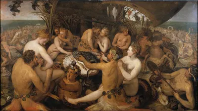 The Feast of the Seagods by Франс Флорис, 1561 — digital art print download