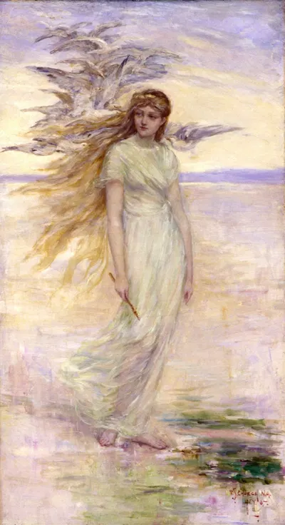 The Viking's Daughter by Frederick Stuart Church, 1887 — digital art print download