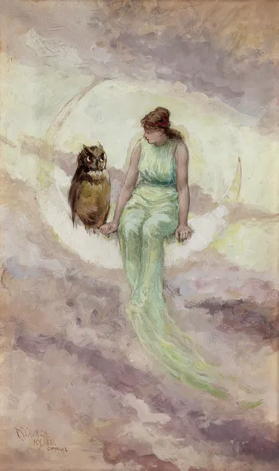 The Witch's Daughter by Frederick Stuart Church, 1881 — digital art print download