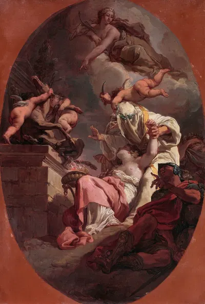 The Sacrifice of Iphigenia by Гаэтано Гандольфи, 1789 — digital art print download