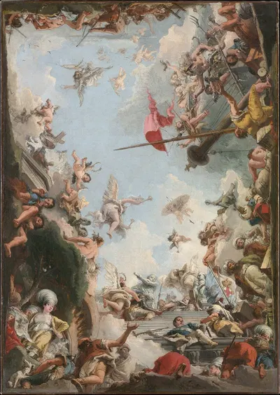 The Glorification of The Giustiniani Family by Джованни Доменико Тьеполо, 1783 — digital art print download