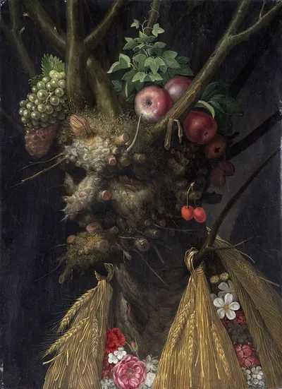 Four Seasons in One Head by Джузеппе Арчимбольдо — digital art print download